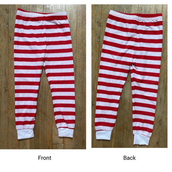 Coral Bee Kids Red & White Pajama Set ~ sz 5 - Picture 4 of 5